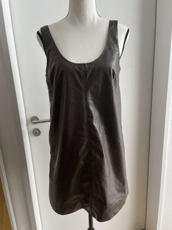 Braunes Lederimitat Kleid von H&M, Grösse S, NEU🍂🍁
