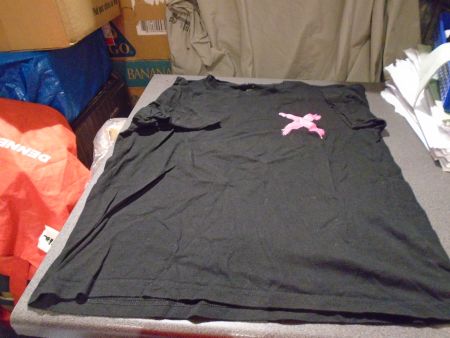 T-Shirt Grösse S, Shein, schwarz/Aufdruck X
