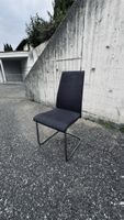 4x Calligaris Design-Stühle Stoff Grau| Esszimmerstühle