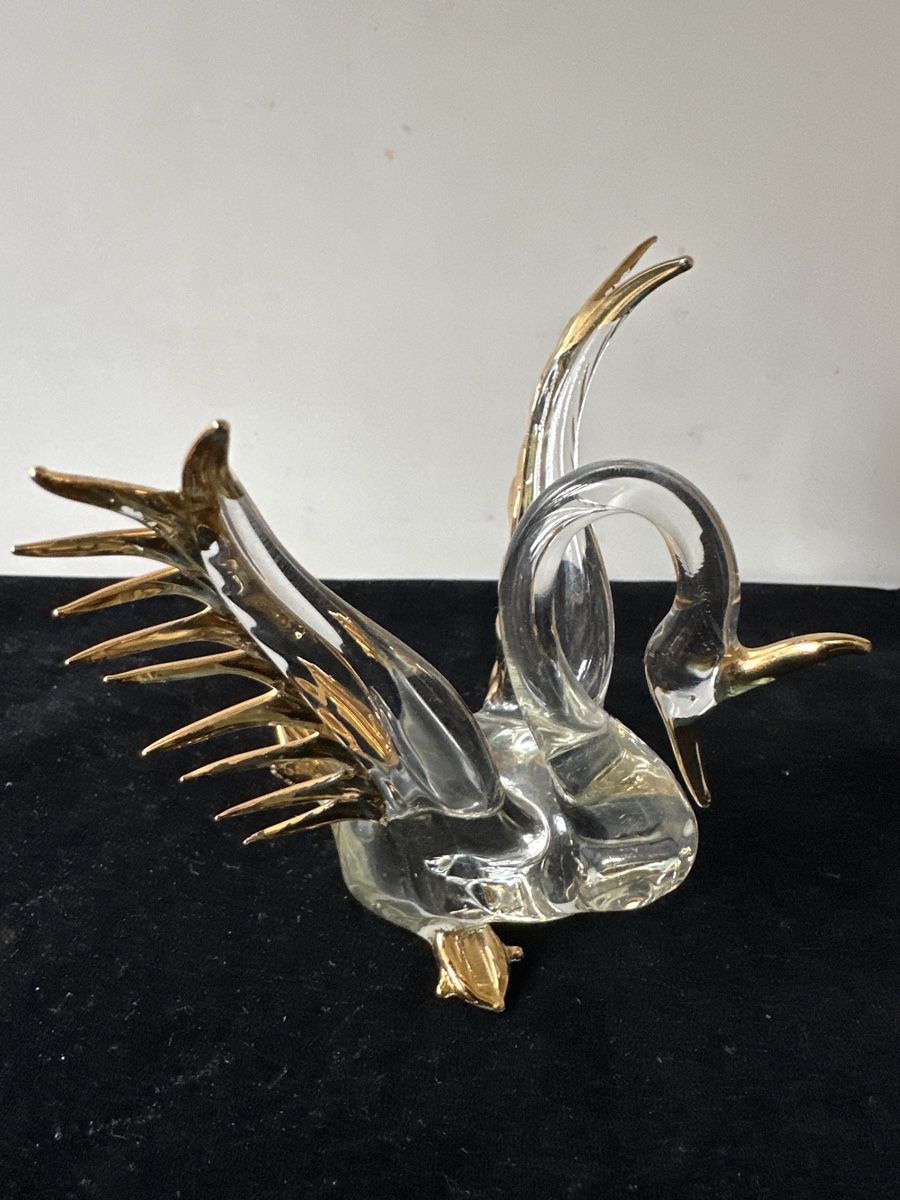 Statuette: Schöner Schwan aus Glas – Usato da Zürich venduto da Chaeffeler