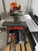Einhell Tischkreissäge mit Untergestell und Seitenverlängeru
