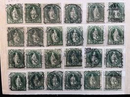 LOT Stehende Helvetia Nr. 67C/67D