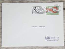 CL02 Enveloppe + Timbre Suisse 1987