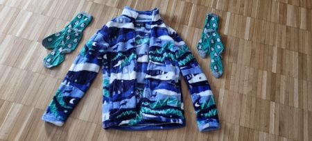 Paket: Fleece-Jacke + Socken - Gr.152/158