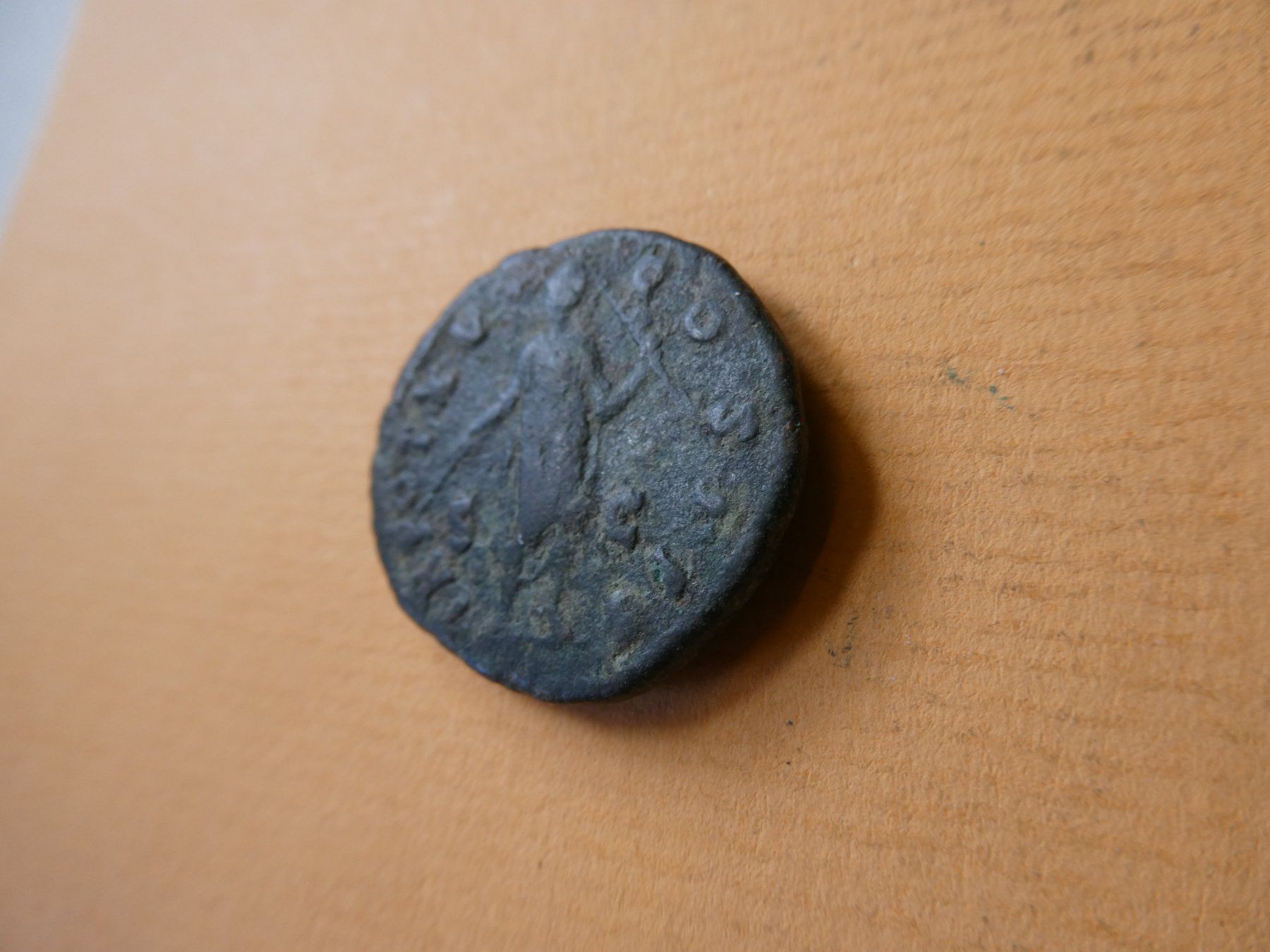 Alle Münzen: grosse uralte Bronzemünze  27 mm     10.12 g – Gebraucht aus Hinterforst von Rohusri 3
