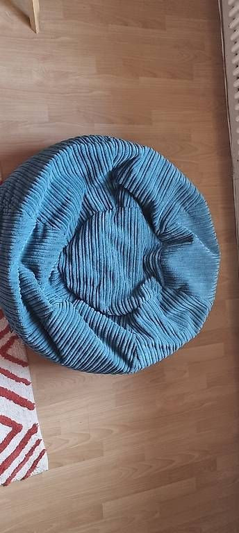 Sessel: Sitzsack Cord / Petrol – Gebraucht aus Bern von nic_9w29 1
