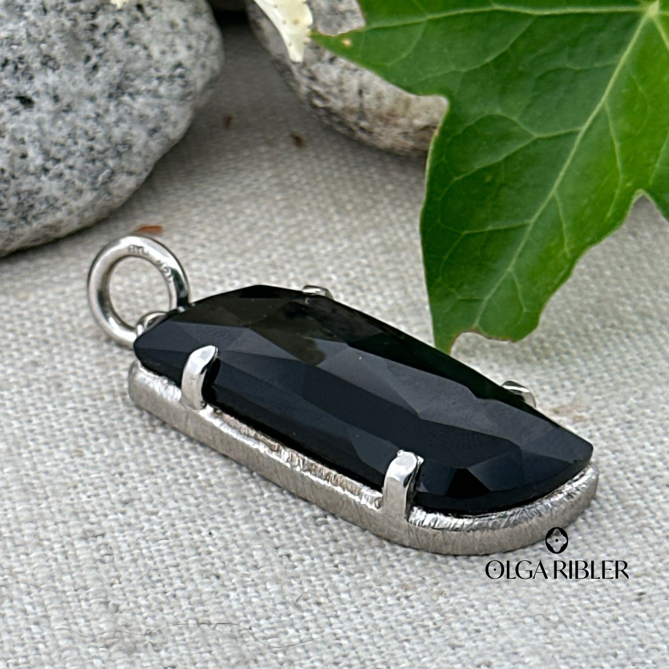 Olga Ribler Ciondoli: Onyx Anhänger Sterling Silber 925 – Nuovo (secondo la descrizione) da Luzern venduto da Schmuckoutlet 1