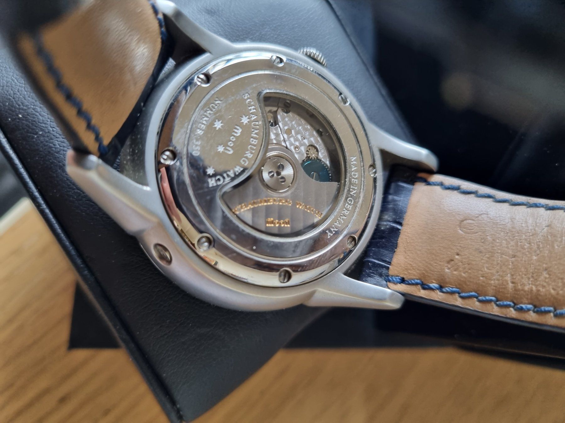 Orologi: Uhr Schaumburg Moon Galaxy handmade Watch – Usato da Bern venduto da Meper 3