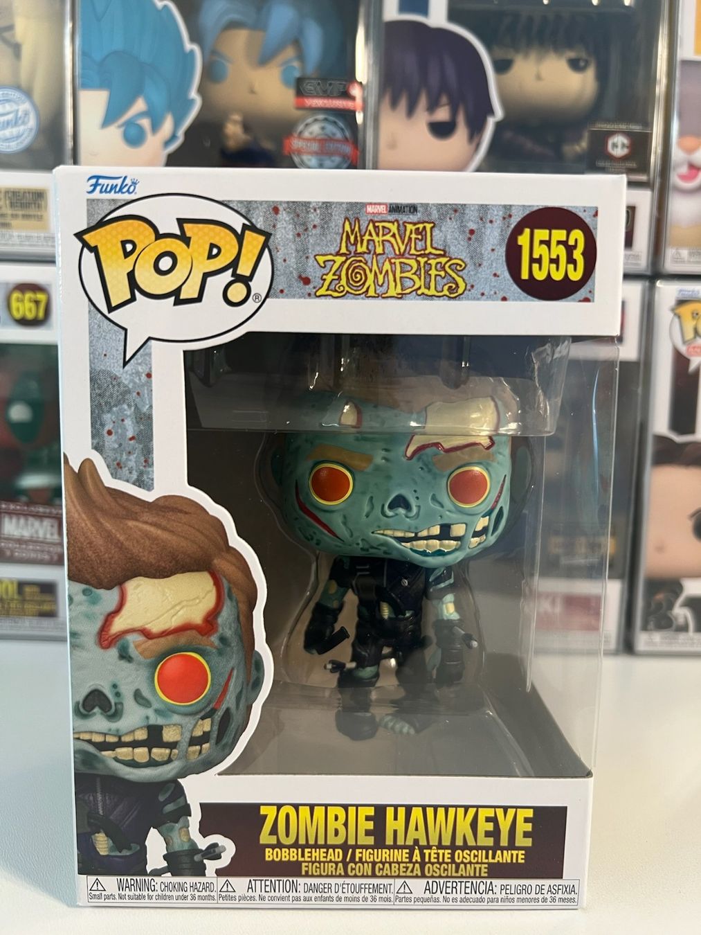 Funko Statuette: Funko POP! Marvel Zombies Zombie Hawkeye – Nuovo e nell'imballaggio originale da Le Mouret venduto da perfectbijou