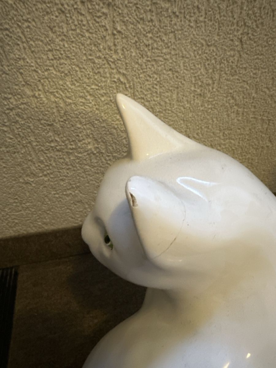 Statuette: Weisse Keramik Katze – Usato da Reinach BL venduto da bieeenchen 2