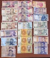 Banknoten Sammlung Welt diverse Länder gebraucht!