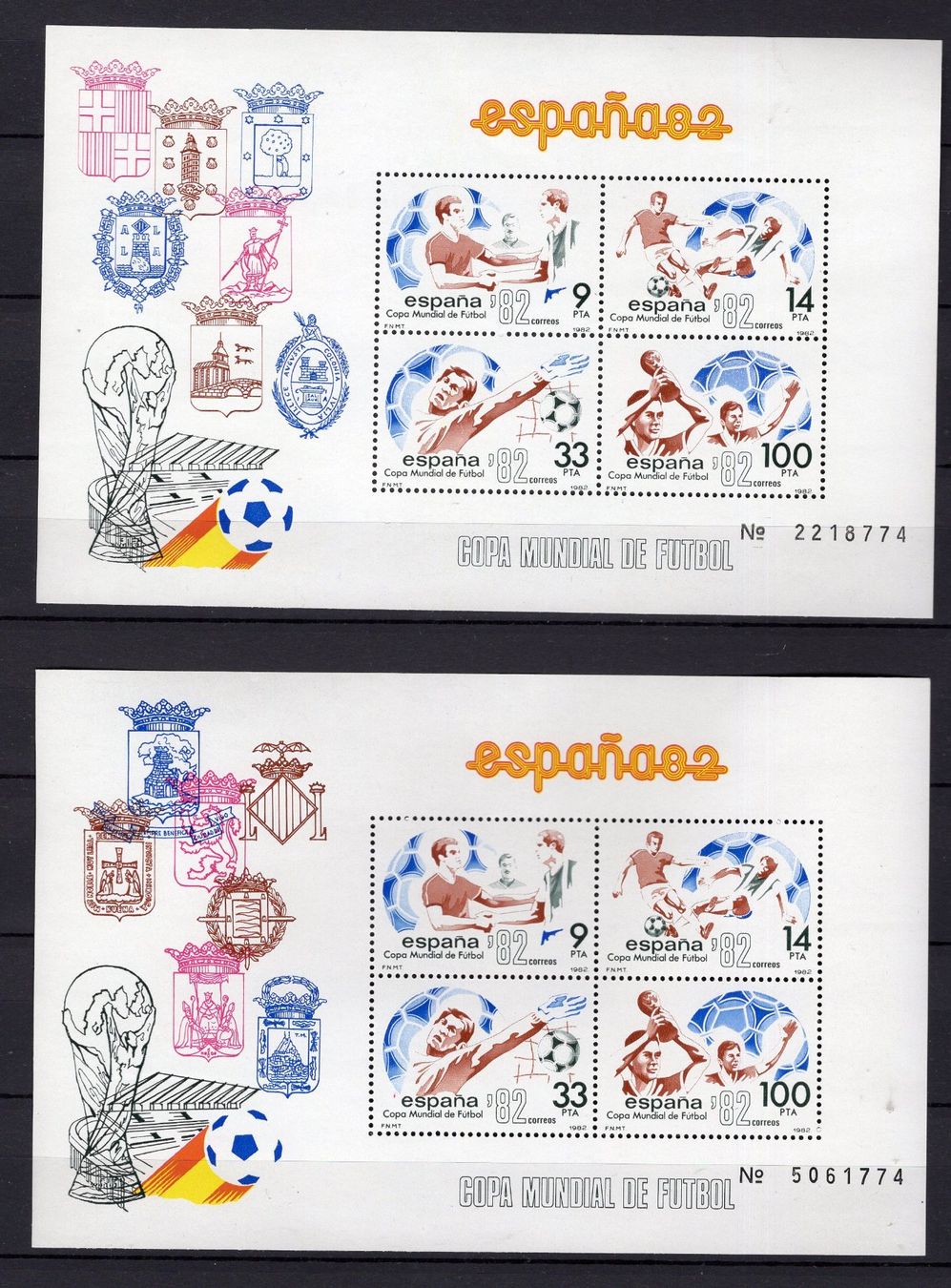 Alle Briefmarken: R5852  /  Espagne neufs 1982  XX – Neu (gemäss Beschreibung) aus Ste-Croix von MONT-TAGNAC 1