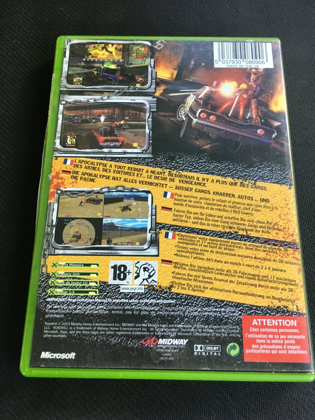 Microsoft Giochi: Roadkill - Xbox Game – Usato da St.Gallen venduto da Punktchen01 1