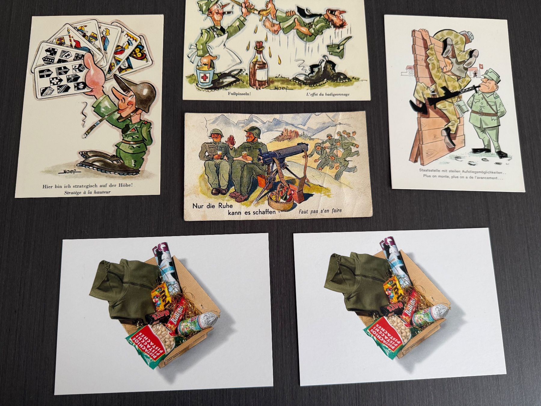 Cartoline postali: 8 Jux Postkarten Schweizer Armee – Difettoso da Brütten venduto da Hst1 2