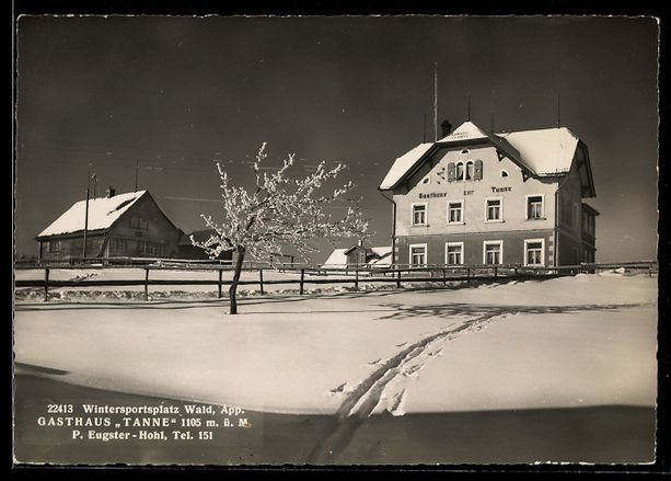 Ansichtskarten: Wald /App., Gasthaus Tanne, Inh. P. Eugs – Gebraucht aus Berlin von bartko-reher
