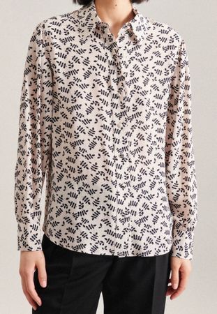 Seidensticker Bluse: Gr. 38, rose/schwarz
