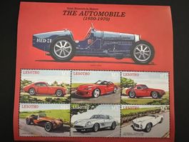 Lesotho The Automobile Block  2001 **  Luxus   (B810)