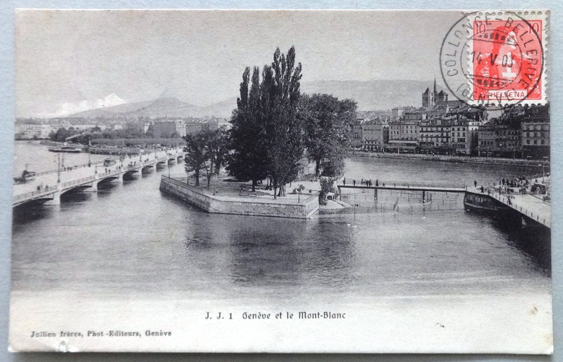 Cartoline postali: Genève et le Mont-Blanc – Usato da Fétigny venduto da Billy2miny