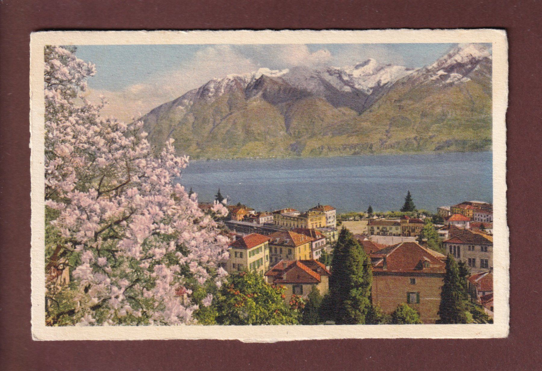 Cartoline postali: LOCARNO - Pimavera – Usato da Pully venduto da nicecards