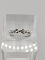 Anello Infinito Bi-Tone in Argento S925
