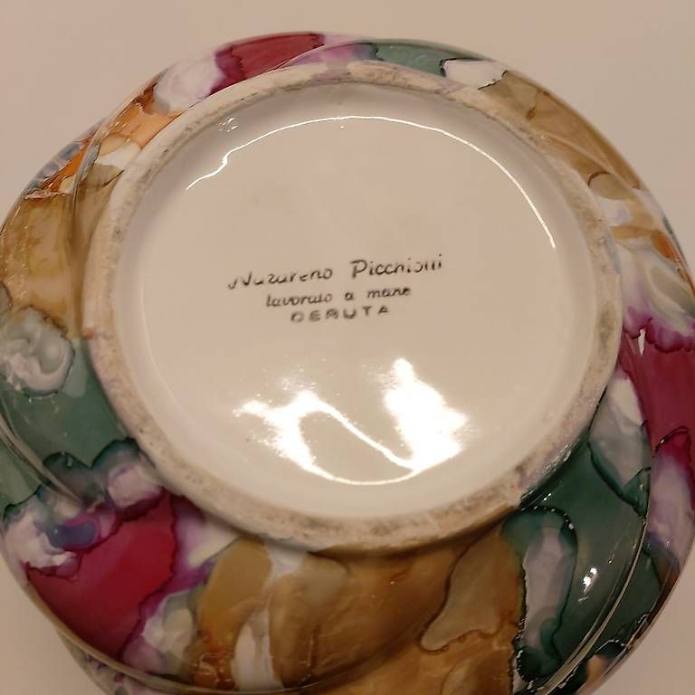 Vasi & Recipienti: Deruta Vase Multicolor Swirl Porcelain 6.5" – Nuovo (secondo la descrizione) da Rheinfelden venduto da Calvinia 1