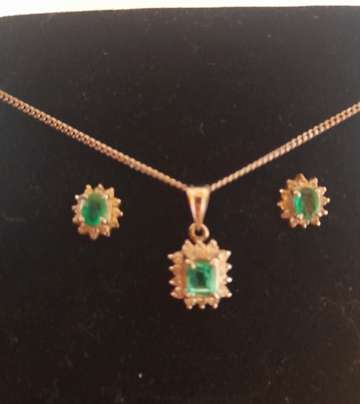 Altri gioielli: NATURAL EMERALD/SMARAGD PLATINUM 850 Set – Usato da Thun venduto da maya190 7