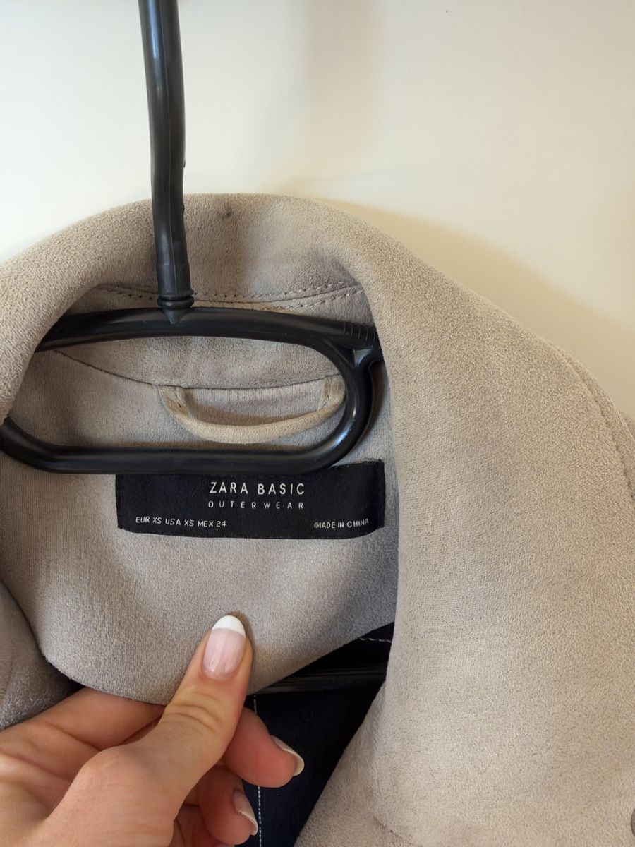 Vestes: Zara Basic Jacke Wildlederoptik beige Grösse XS – D'occasion à Lufingen par ott_r59k 2