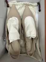 Hermes Damenschuhe Slingpumps beige Grösse 38 neuwertig