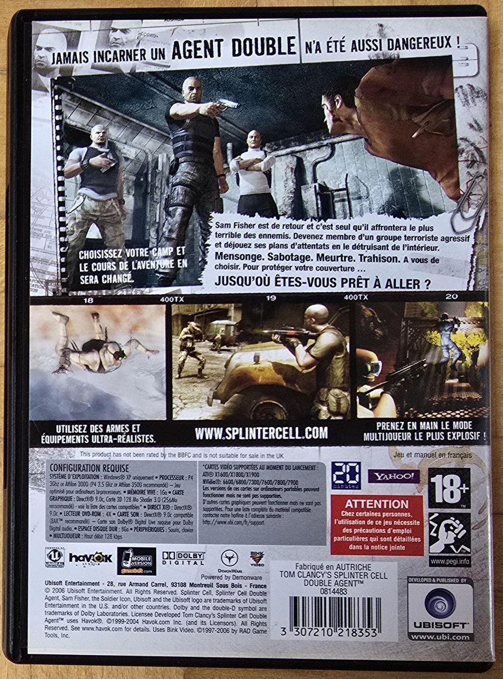 Microsoft Giochi: PC : Splinter Cell - Double Agent – Usato da Froideville venduto da xXSebastienXx 1