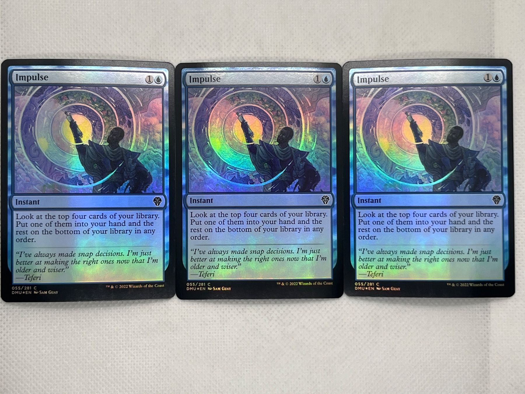 Magic The Gathering Sammelbilder & Trading cards: MTG: 3x Impulse Foil DMU, Magic the Gathering – Gebraucht aus Hinterkappelen von Kim1992