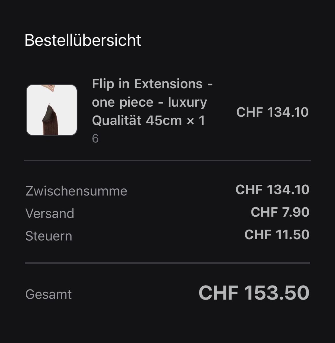Perücken: Flip in Extensions one piece luxury 45cm – Neu (gemäss Beschreibung) aus Biel/Bienne von tan_6hv2 1