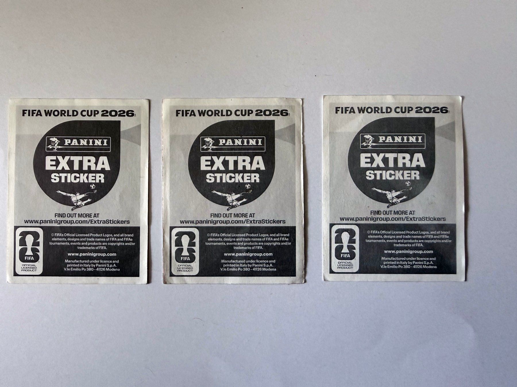 Panini Carte collezionabili: 3 Extra Sticker Panini 2026 Hakimi Yamal & Doku – Usato da Renens VD venduto da dmaurelab 1