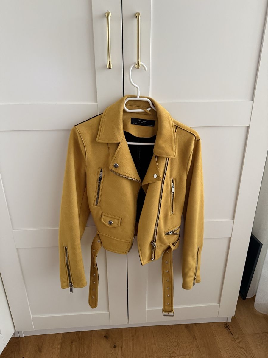 Zara Giacche: Damen Kunstlederjacke gelb Grösse S – Usato da Grenchen venduto da Bach94