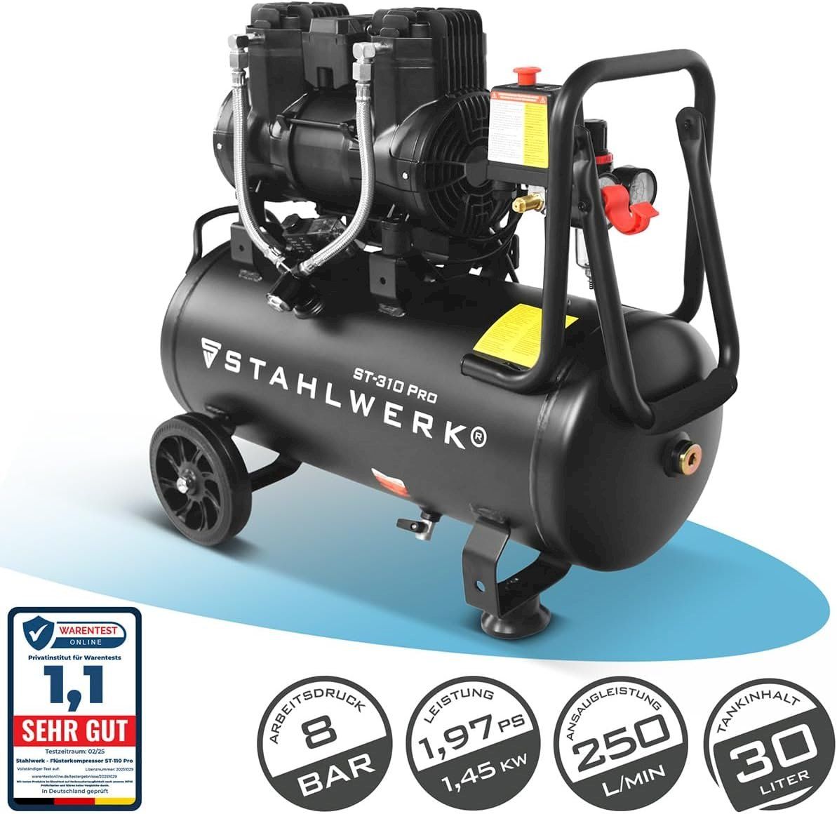 Compresseurs: STAHLWERK Flüsterkompressor ST 310 Pro – Neuf avec emballage d'origine à Bottighofen par zaap 2