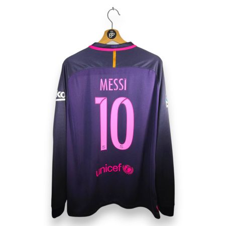Original 2016-17 FC Barcelona Away Trikot LS Messi