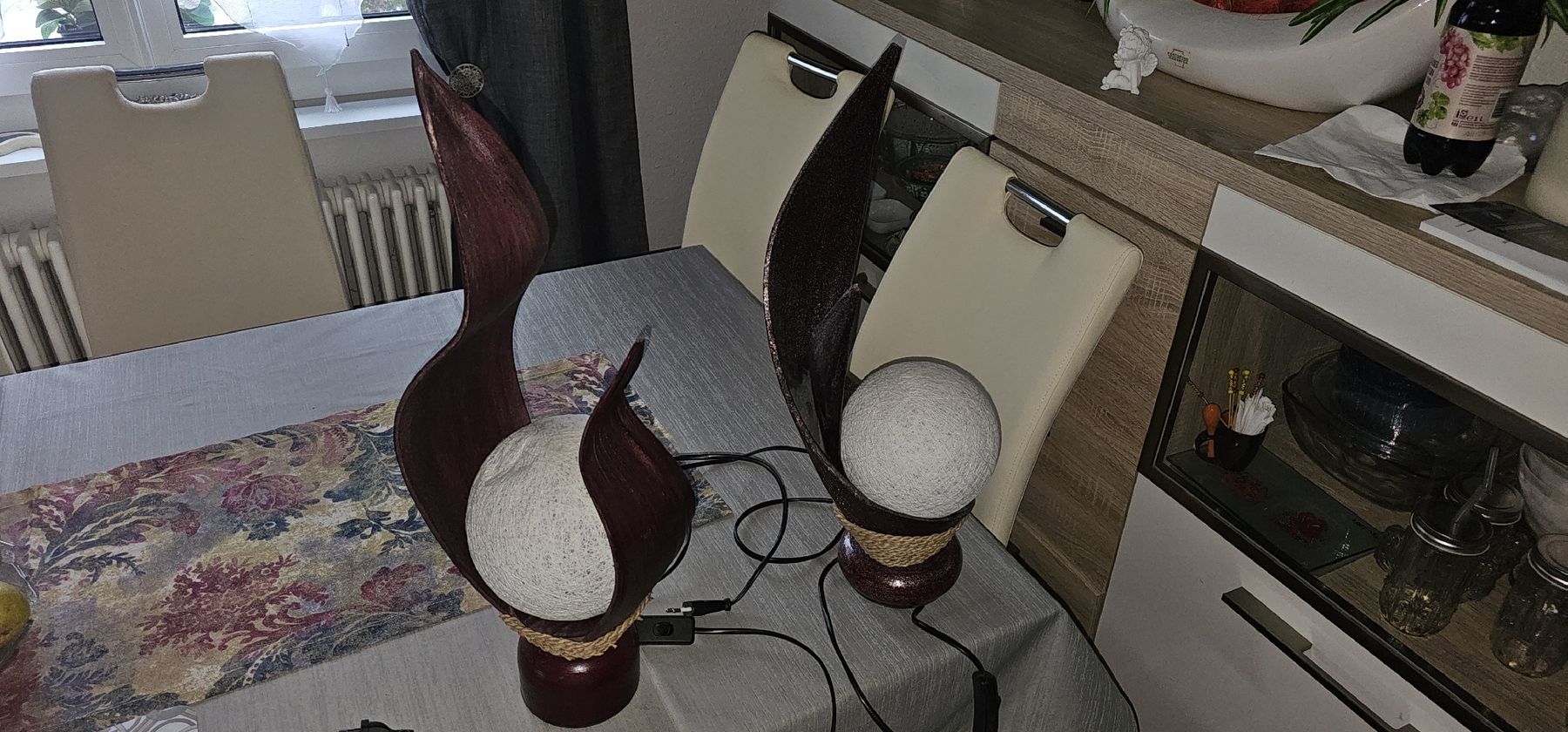 Lampen: 2er Set Tischlampe Holz – Gebraucht aus Winterthur von Mancick 5