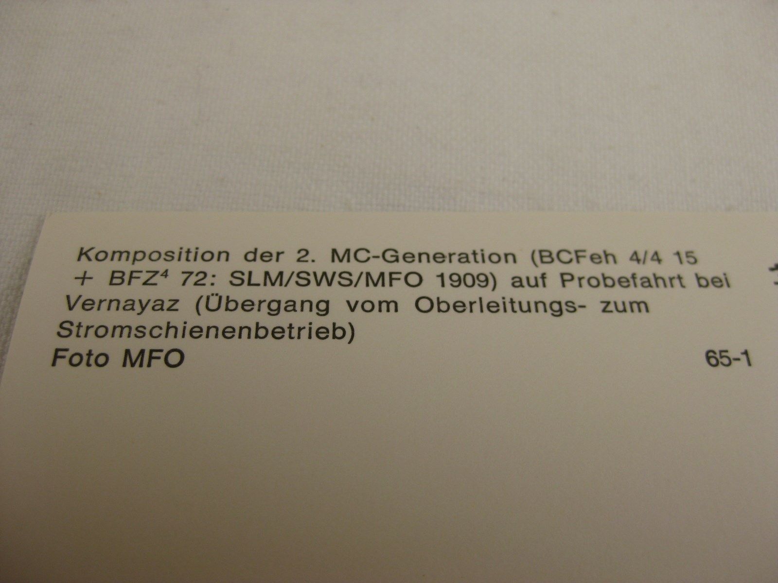 Cartoline postali: AK MC Triebwagen bei Vernayaz – Nuovo (secondo la descrizione) da Malters venduto da Marosko 1