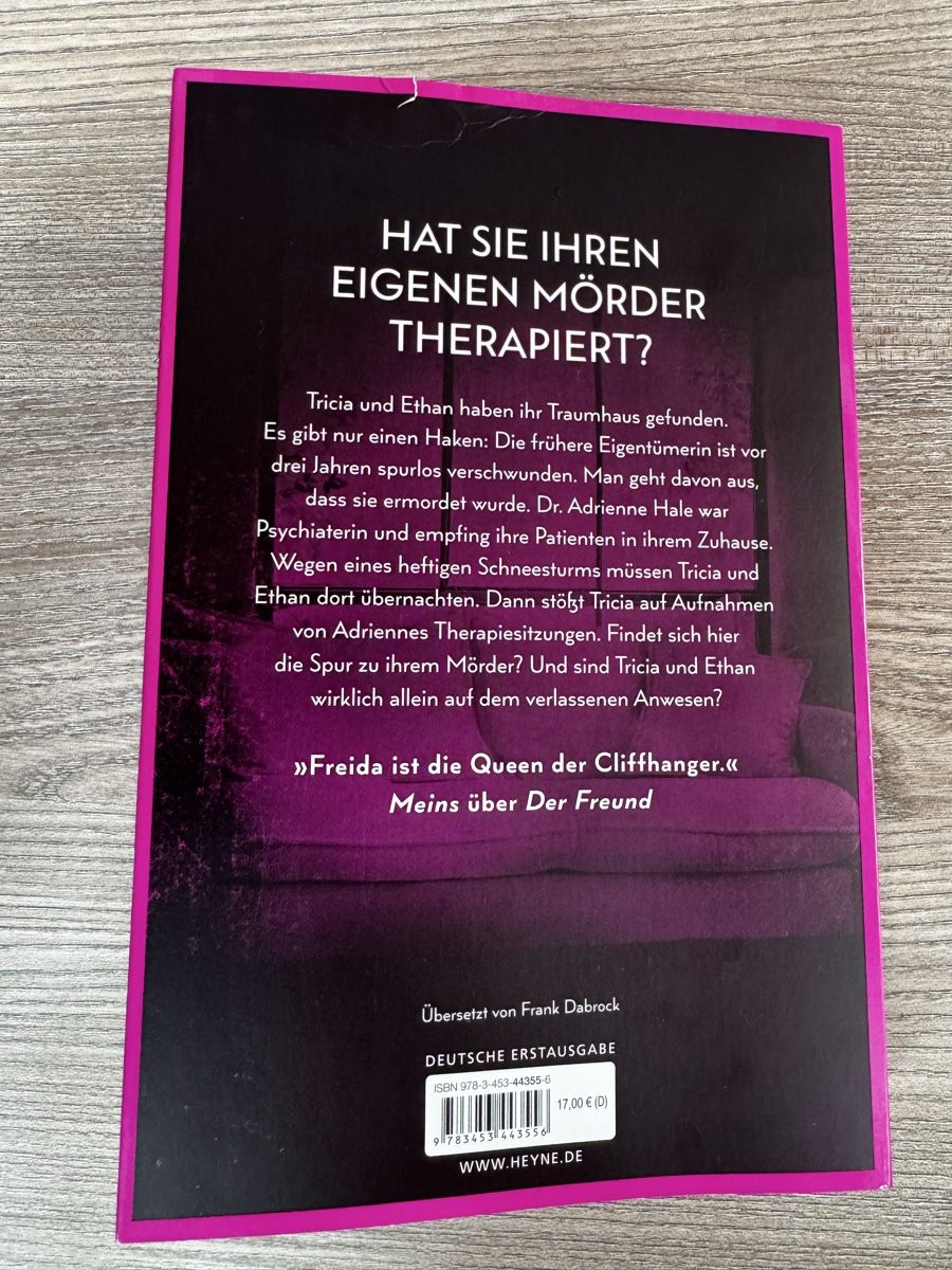 Libri: Die Psychiaterin- Freida McFadden – Nuovo (secondo la descrizione) da Küssnacht am Rigi venduto da DanielaH0102 1