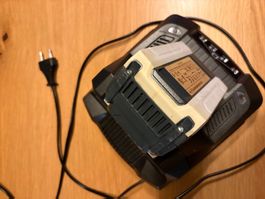 Ladegerät inkl. Batterie für Rasentrimmer OK von Landi
