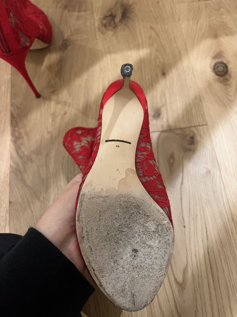 Dolce & Gabbana Scarpe da donna: Bottines Dolce&Gabbana dentelle rouge 38 – Usato da Lutry venduto da roxypoxy 4
