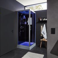 1924 - LED Duschkabine BLING XL 120x80x227 Dusche mit Radio