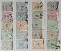 SWITZERLAND: Lot des timbres ferroviaires, O
