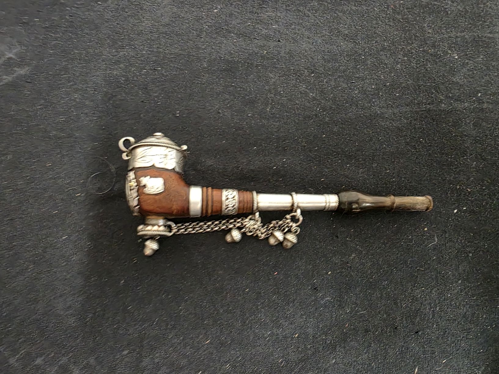 Pipe & Accessori: Alte Schweizer Tabakpfeife Holz Silber Lindauer – Usato da Degersheim venduto da Antiko