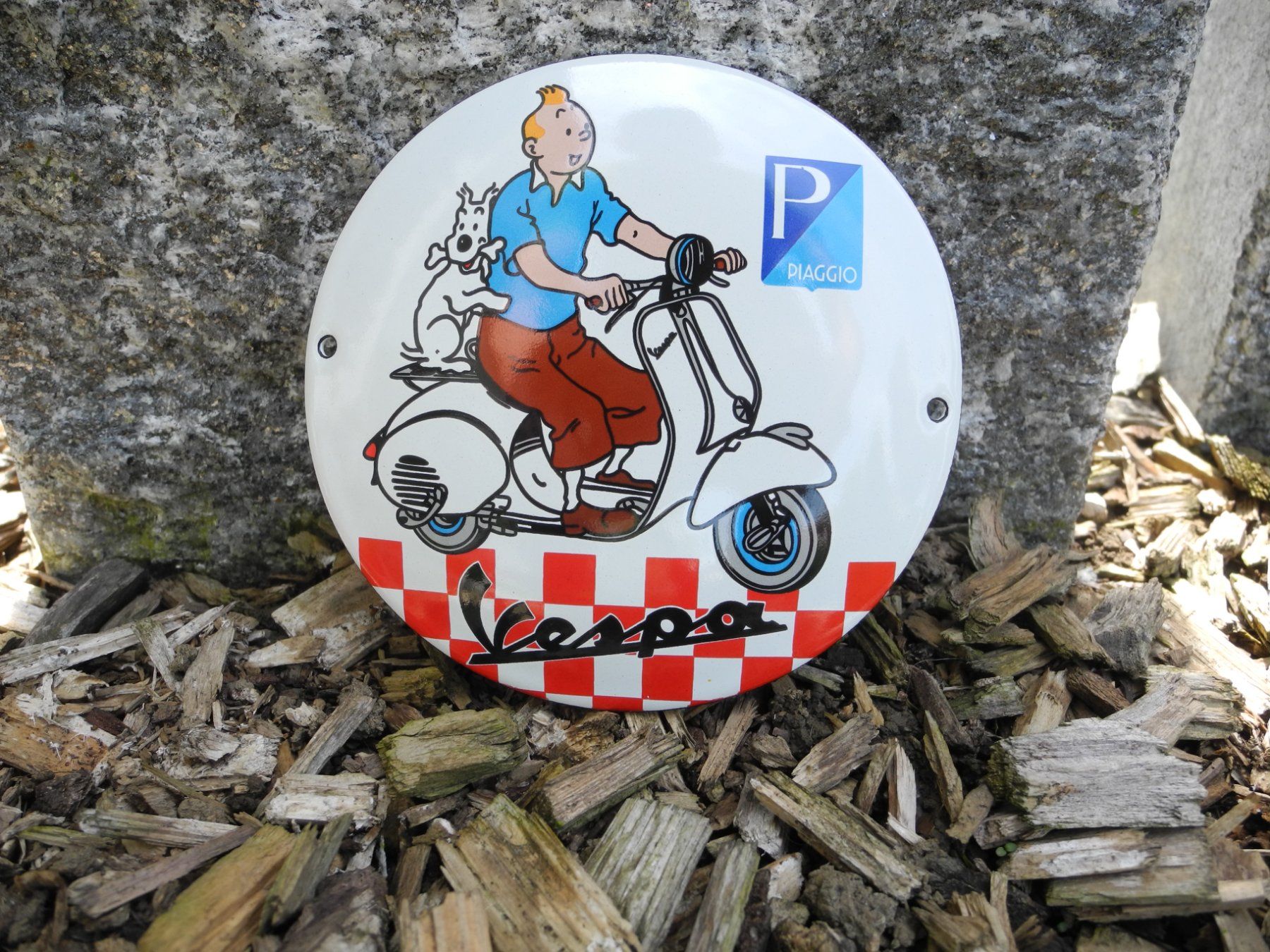 Vespa Ecriteaux: VESPA EMAILSCHILD – Neuf (Voir description) à Reinach AG par Huckleberrysix 2