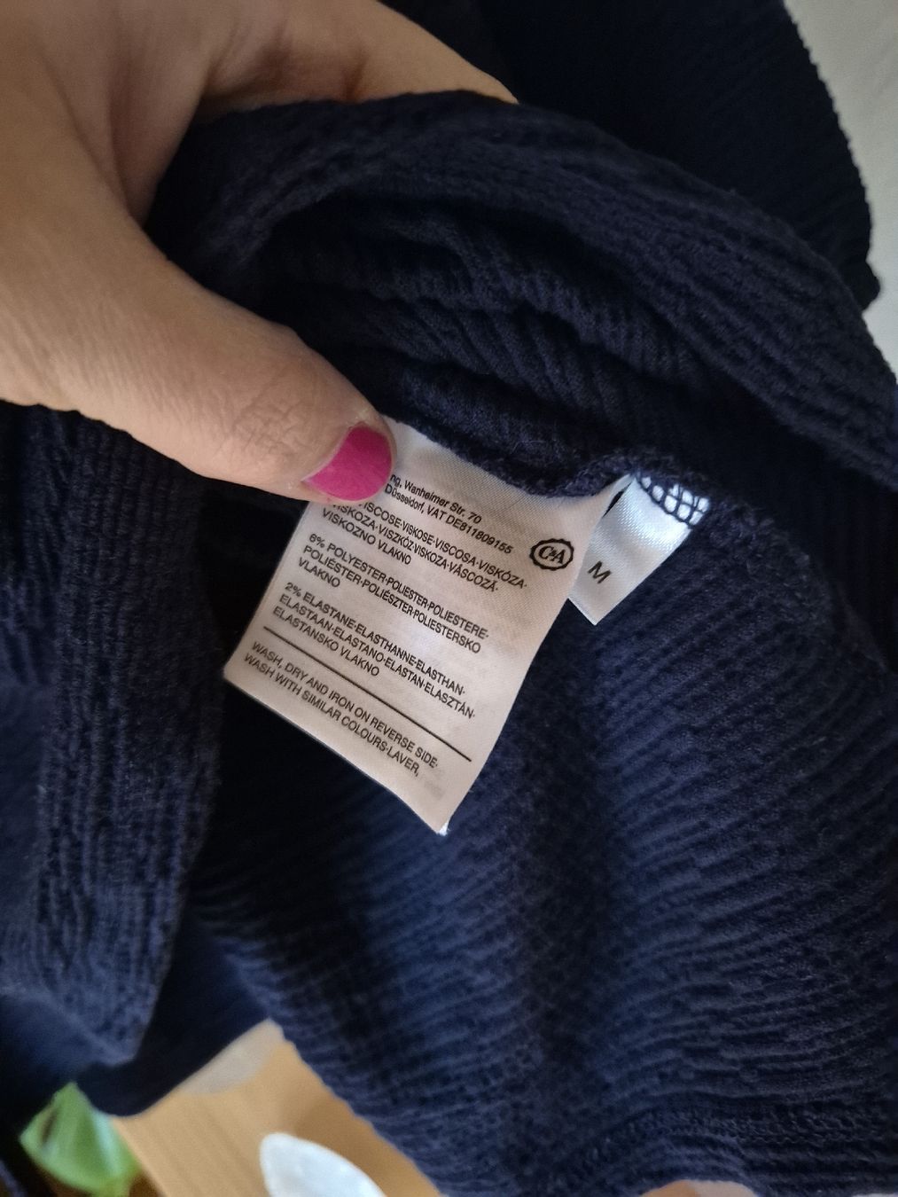 Camicette: Unstandsbluse Schwangerschaft C&A Dunkelblau – Usato da Wynigen venduto da La_Talpa 3