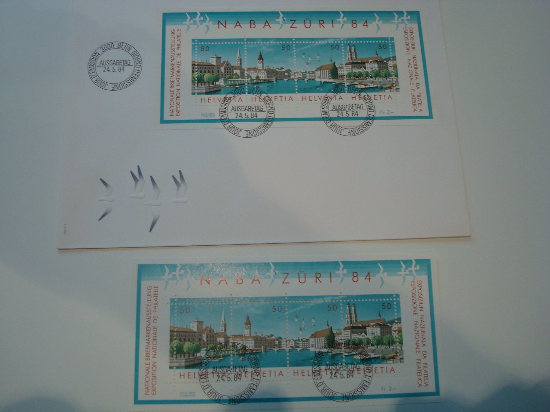 Tutti i francobolli: NABA Zürich FDC und Block – Nuovo e nell'imballaggio originale da Riehen venduto da Baerewaegli