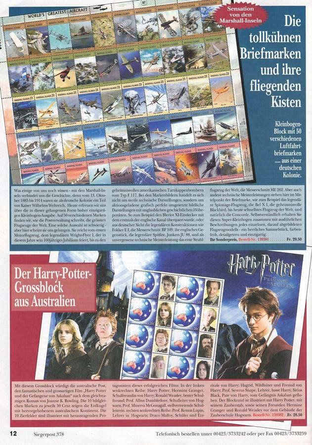 Libri: Sieger - Katalog - Briefmarken - Siegerpost 2004/378 – Usato da Walenstadt venduto da Numis68 2