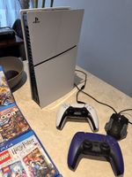 PS5 Konsole mit 2 Controllern & Games