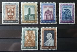 Vatikan-Mi 382-387 Satz ** (1961) (5)