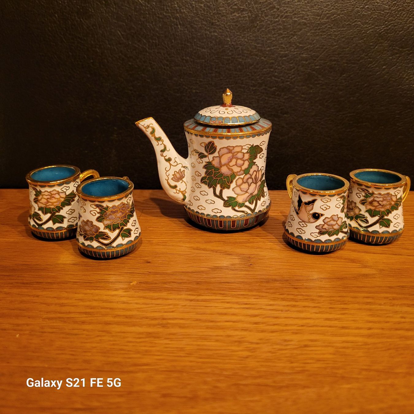 Set di piatti: Service à thé miniature en émail cloisonné – Usato da Blonay venduto da tam_zx7g
